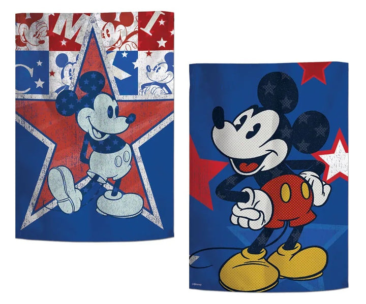 Americana Mickey Mouse Garden Flag 2 Sided heartlandflags