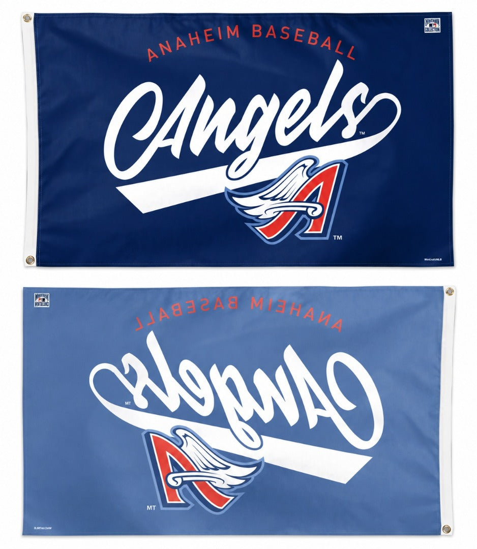 Anaheim Baseball Angels Cooperstown 3x5 Flag heartlandflags