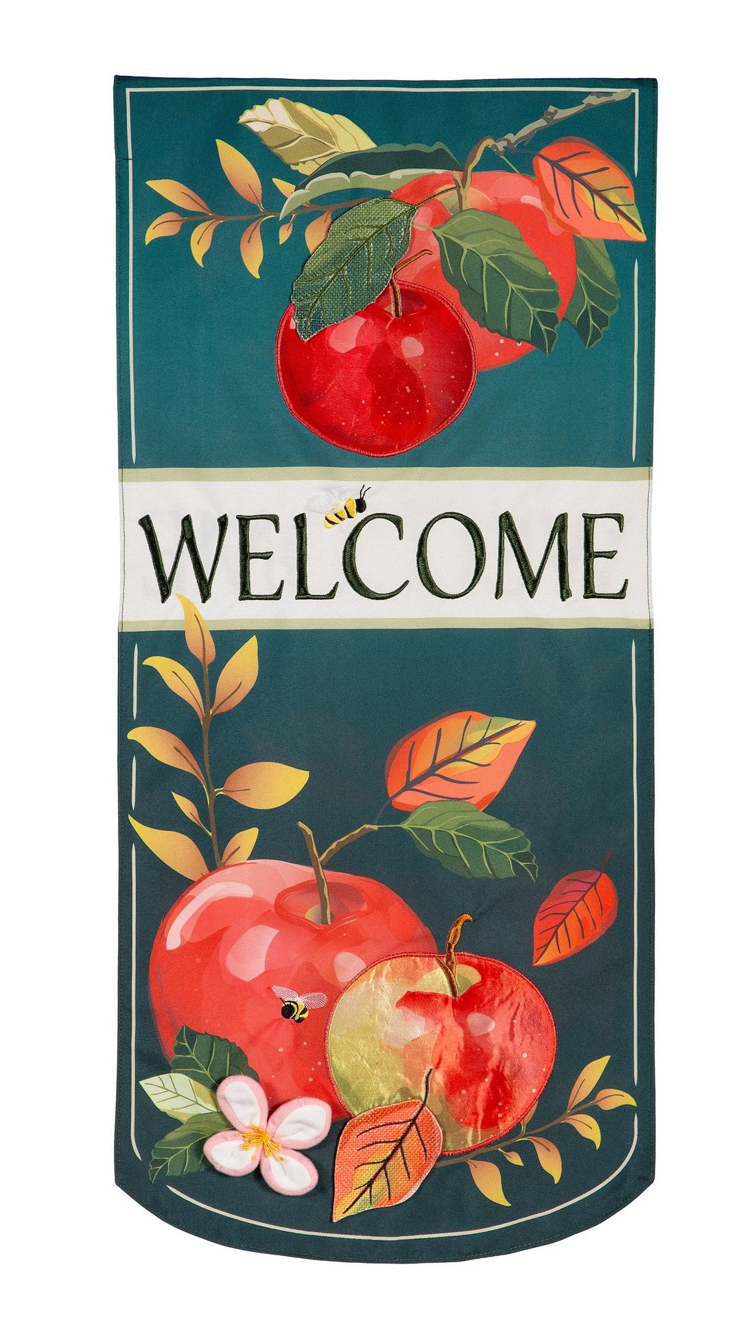 Apple Orchard Welcome 2 Sided Long Garden Flag heartlandflags