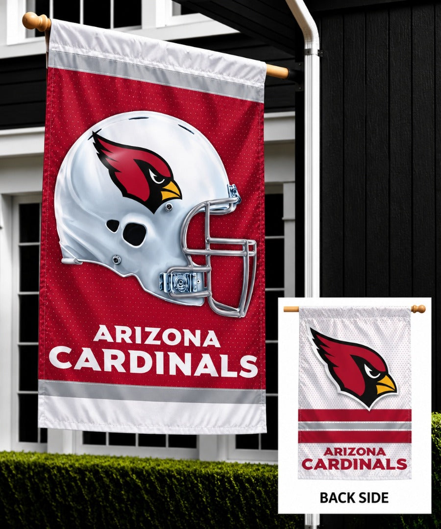 Arizona Cardinals 2 Sided Banner Double Logo heartlandflags