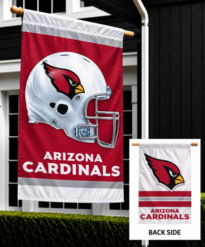 Arizona Cardinals 2 Sided Banner Double Logo heartlandflags