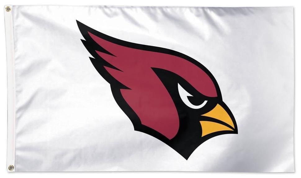 Arizona Cardinals Flag 3x5 Logo White heartlandflags