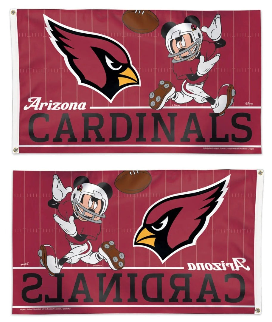 Arizona Cardinals Flag 3x5 Mickey Mouse Disney Football heartlandflags