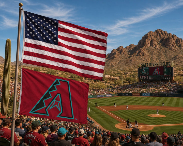 Arizona Diamondbacks 2 Sided 3x5 Flag heartlandflags