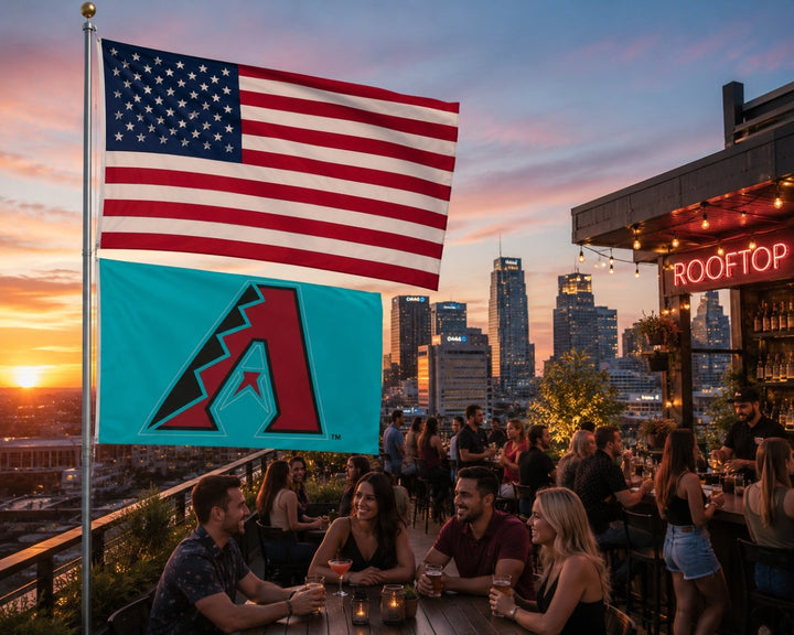 Arizona Diamondbacks Flag 2 Sided 3x5 heartlandflags