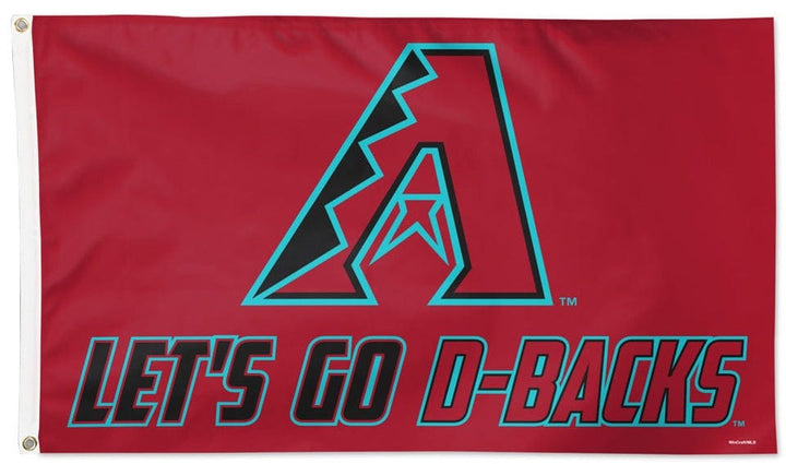 Arizona Diamondbacks Flag 3x5 Let's Go D-Backs heartlandflags