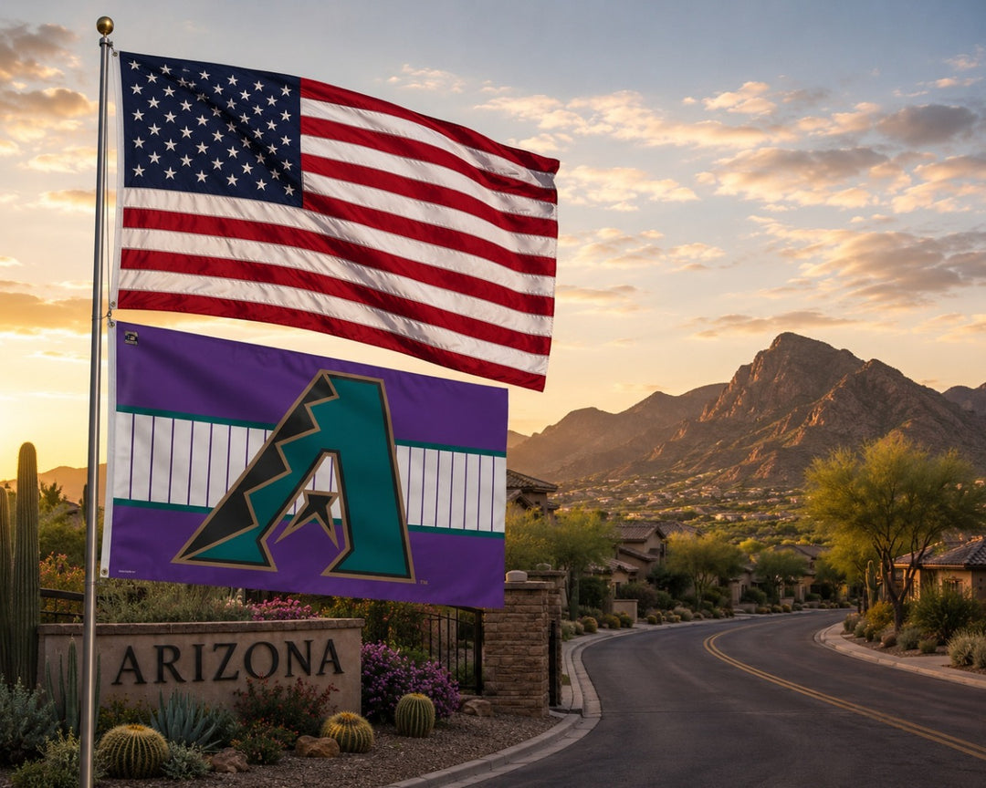 Arizona Diamondbacks Flag 3x5 Throwback Logo heartlandflags