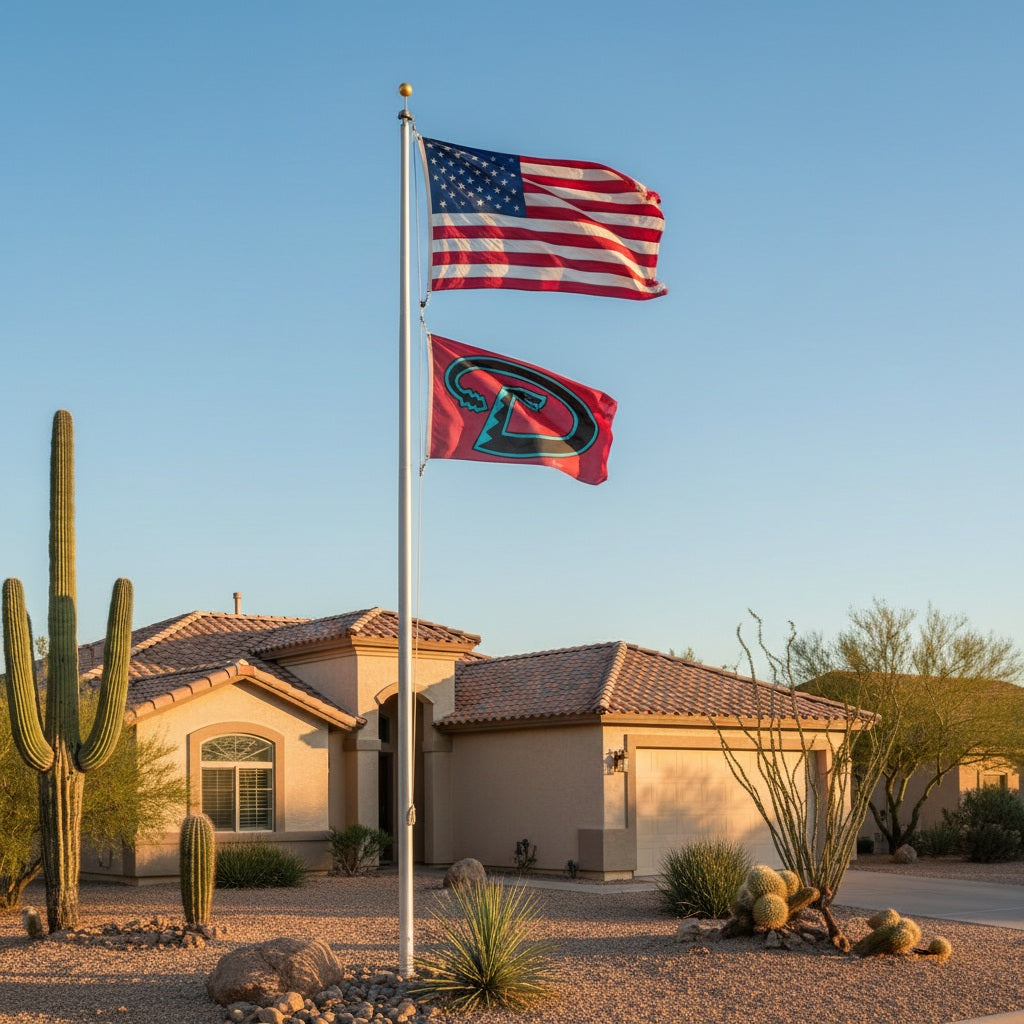 Arizona Diamondbacks Snake Flag 2 Sided heartlandflags