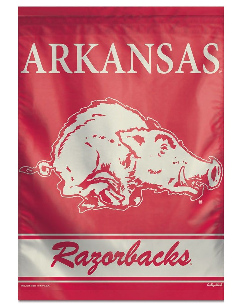 Arkansas Razorback Banner Throwback Logo House Flag heartlandflags