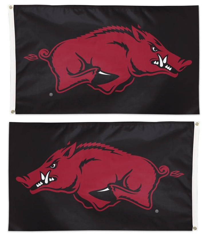 Arkansas Razorbacks 3x5 Black Flag heartlandflags
