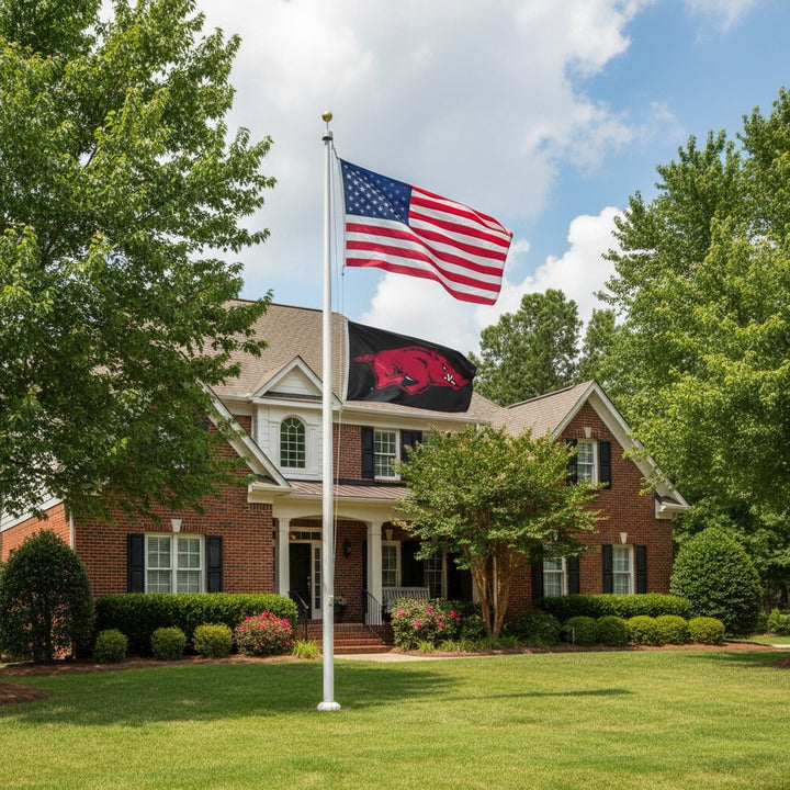 Arkansas Razorbacks 3x5 Black Flag heartlandflags