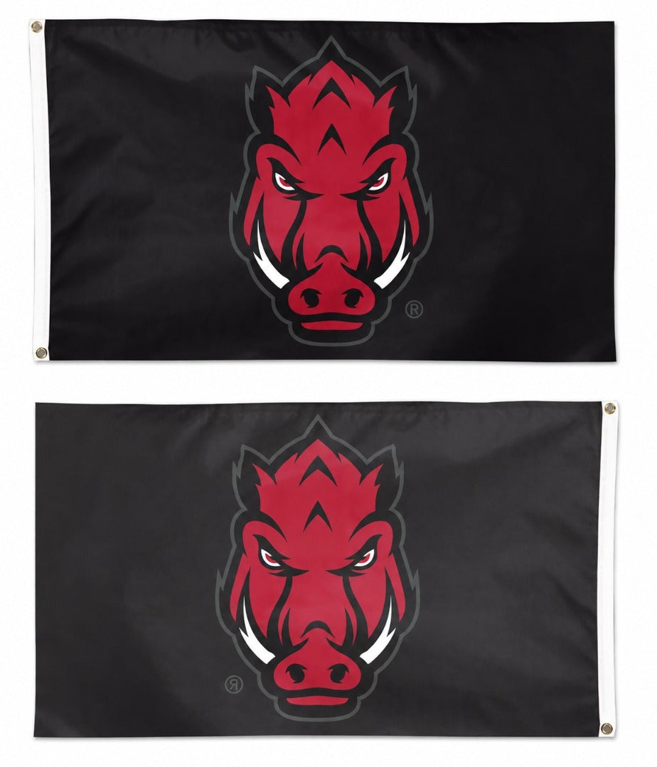 Arkansas Razorbacks Black 3x5 Flag heartlandflags