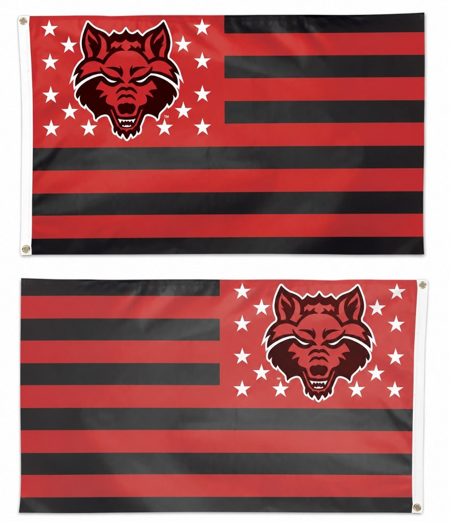 Arkansas State Red Wolves Americana 3x5 Flag heartlandflags