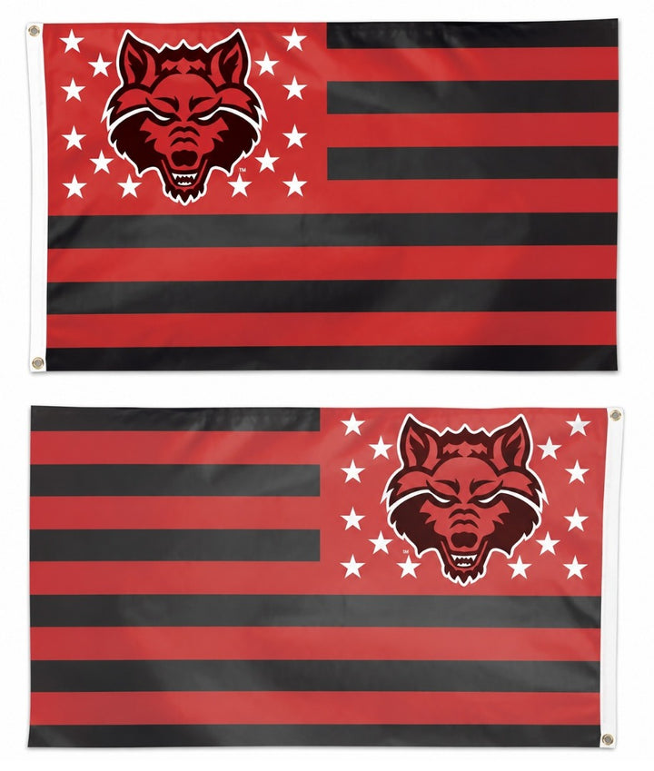 Arkansas State Red Wolves Americana 3x5 Flag heartlandflags