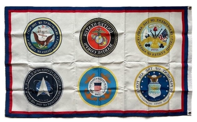 Armed Forces Flag 3x5 All Branches heartlandflags