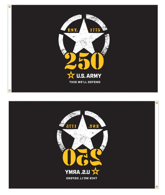 Army 250th Anniversary 3x5 Flag heartlandflags