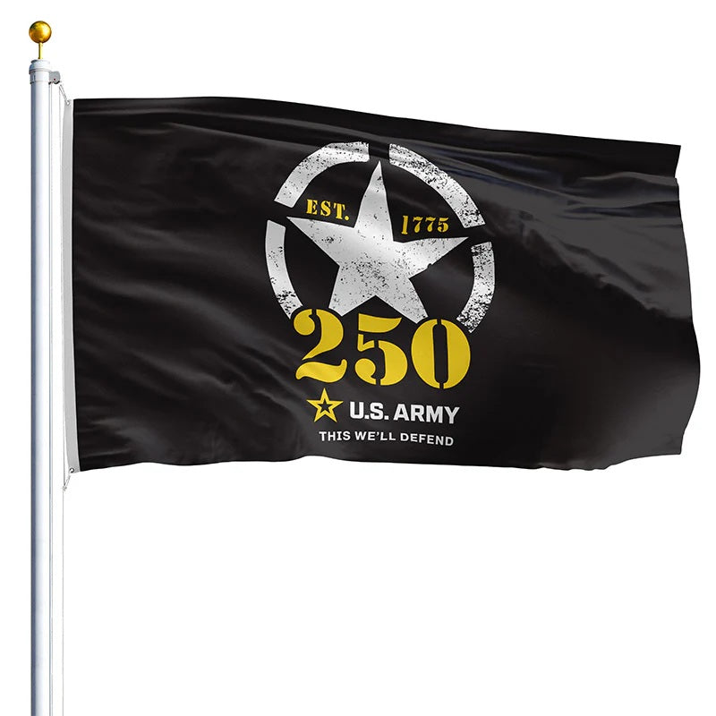 Army 250th Anniversary 3x5 Flag heartlandflags