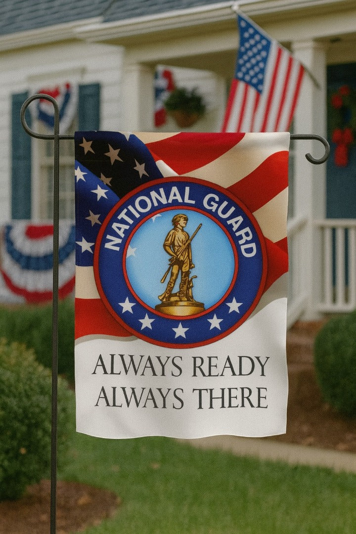 Army National Guard 2 Sided Garden Flag Always Ready Always There heartlandflags