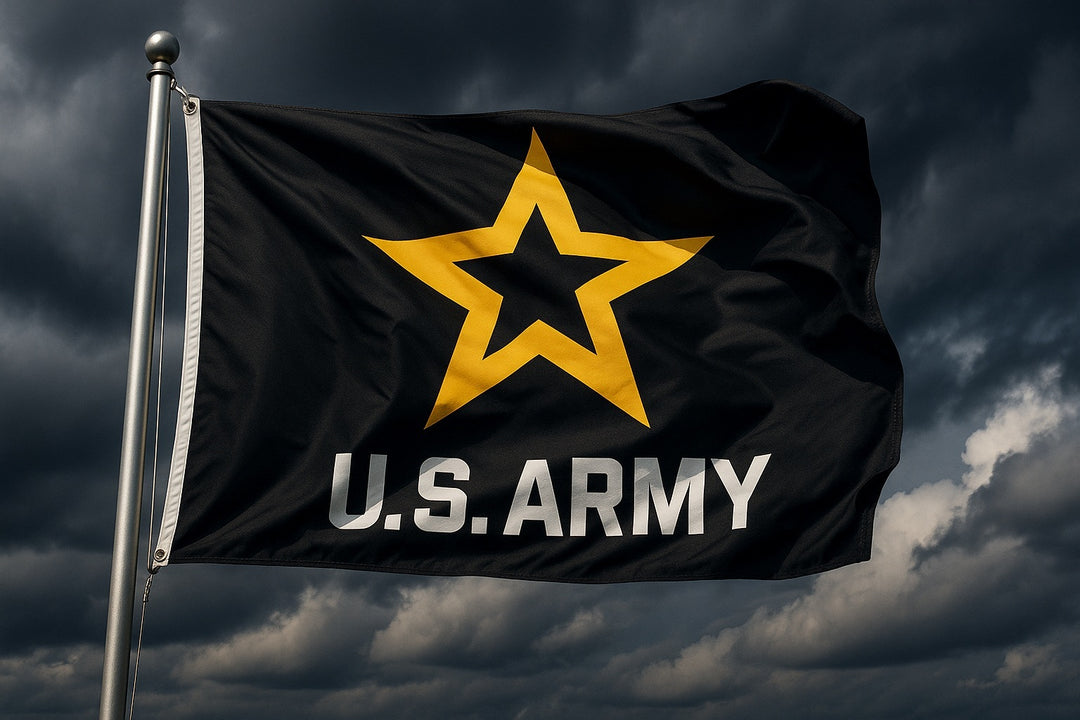 Army New Logo 3x5 Black Flag heartlandflags