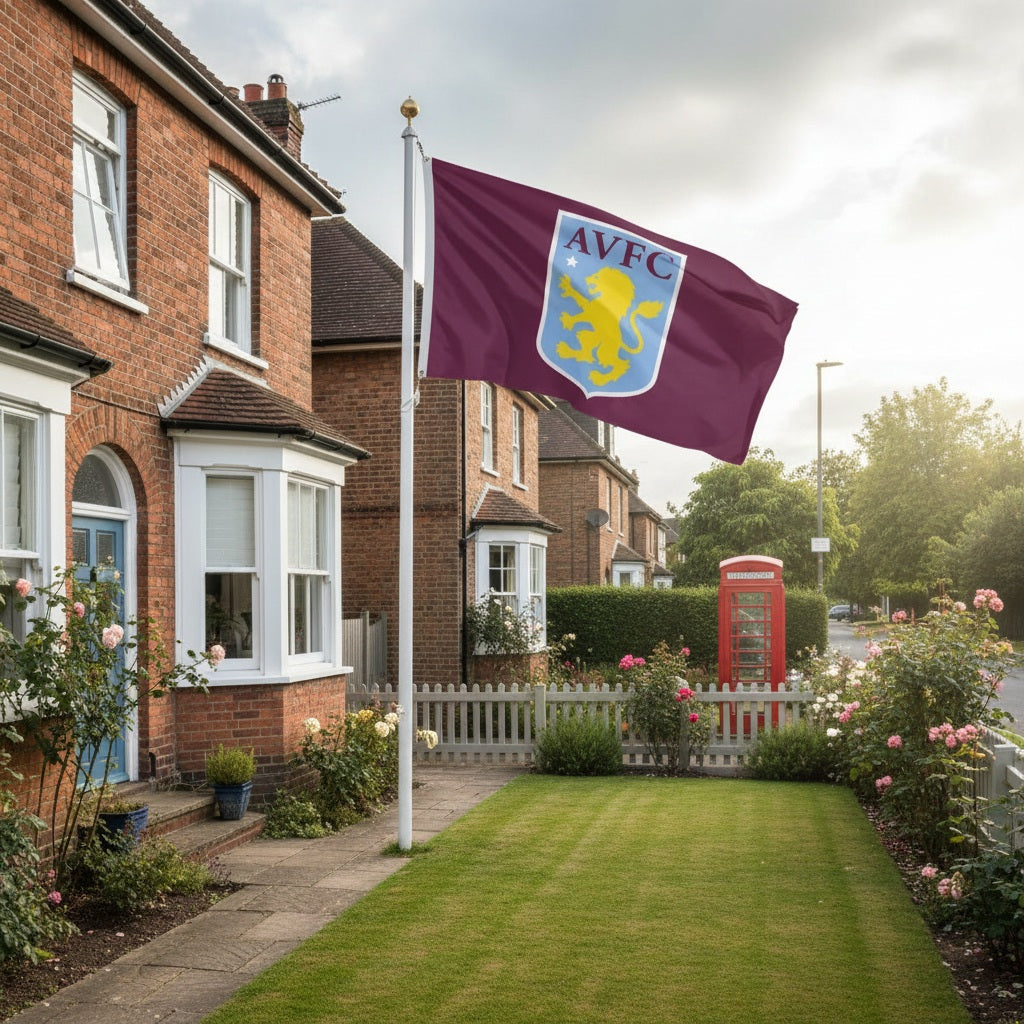 Aston Villa Flag 3x5 Logo AVFC heartlandflags