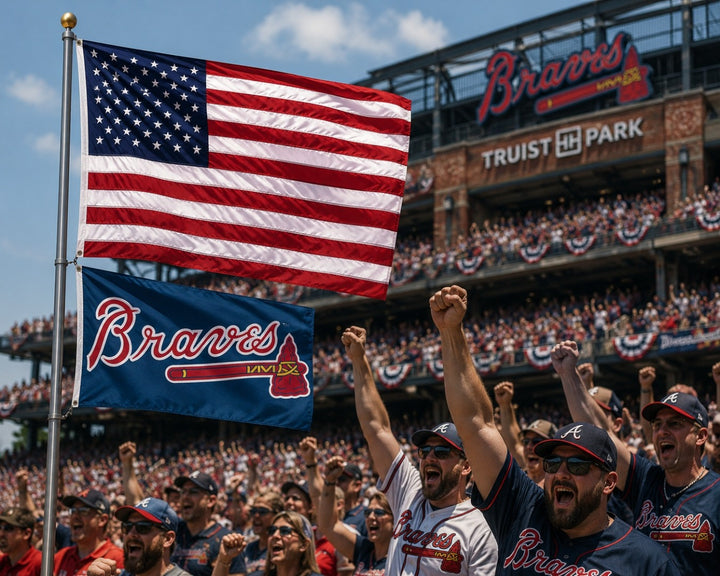 Atlanta Braves 2 Sided 2x3 Flag heartlandflags