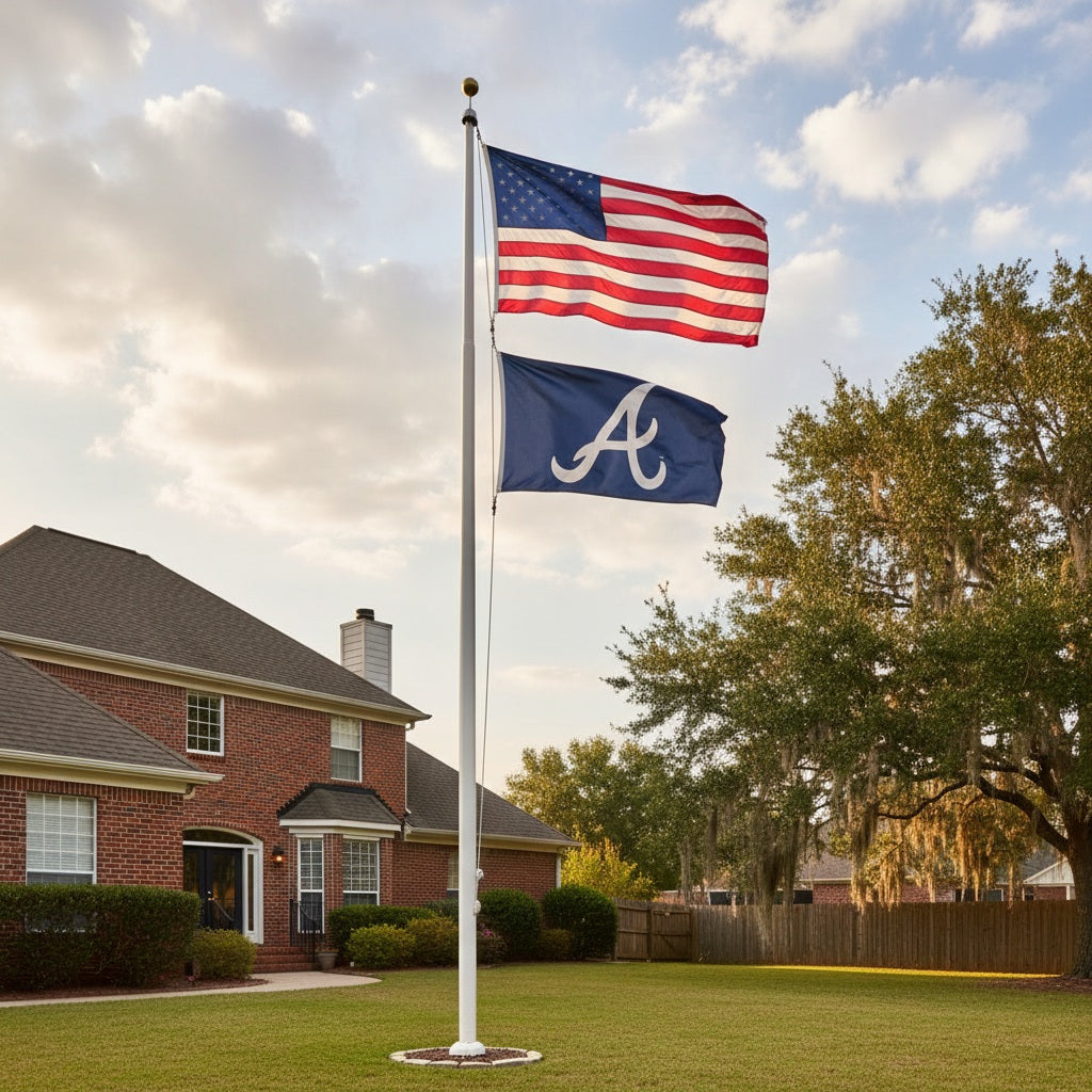 Atlanta Braves Flag 3x5 A Logo 2 Sided heartlandflags