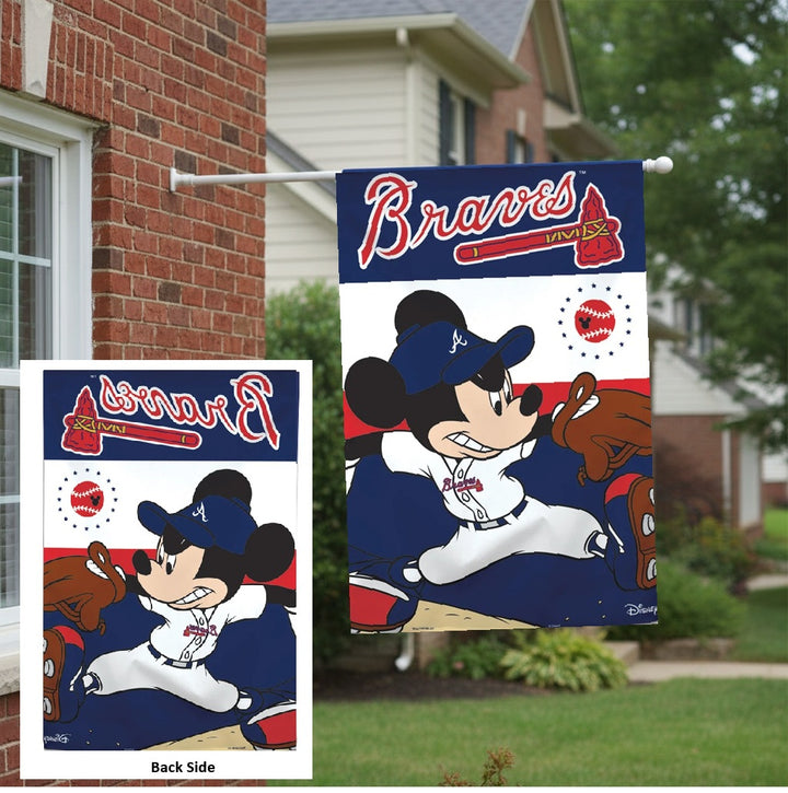 Atlanta Braves Flag Mickey Mouse Banner