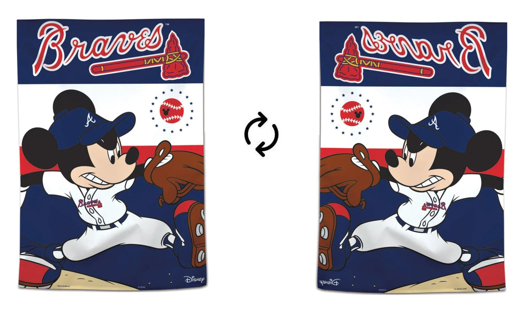 Atlanta Braves Flag Mickey Mouse Banner