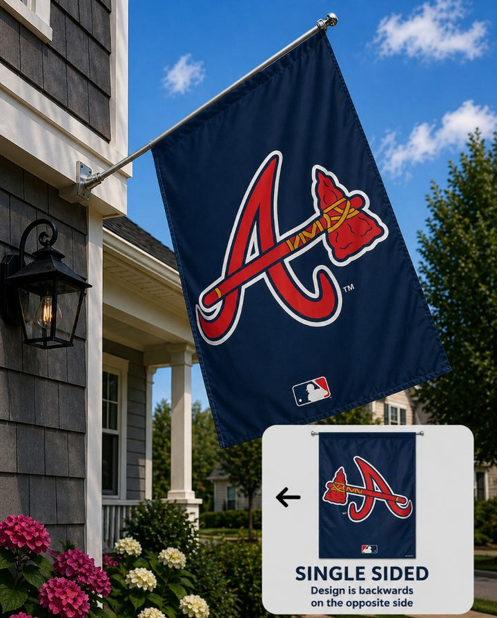 Atlanta Braves Flag Vertical House Banner heartlandflags