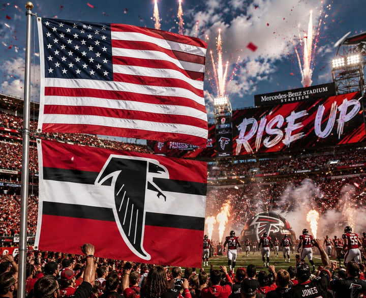 Atlanta Falcons Vintage Logo 3x5 Flag heartlandflags