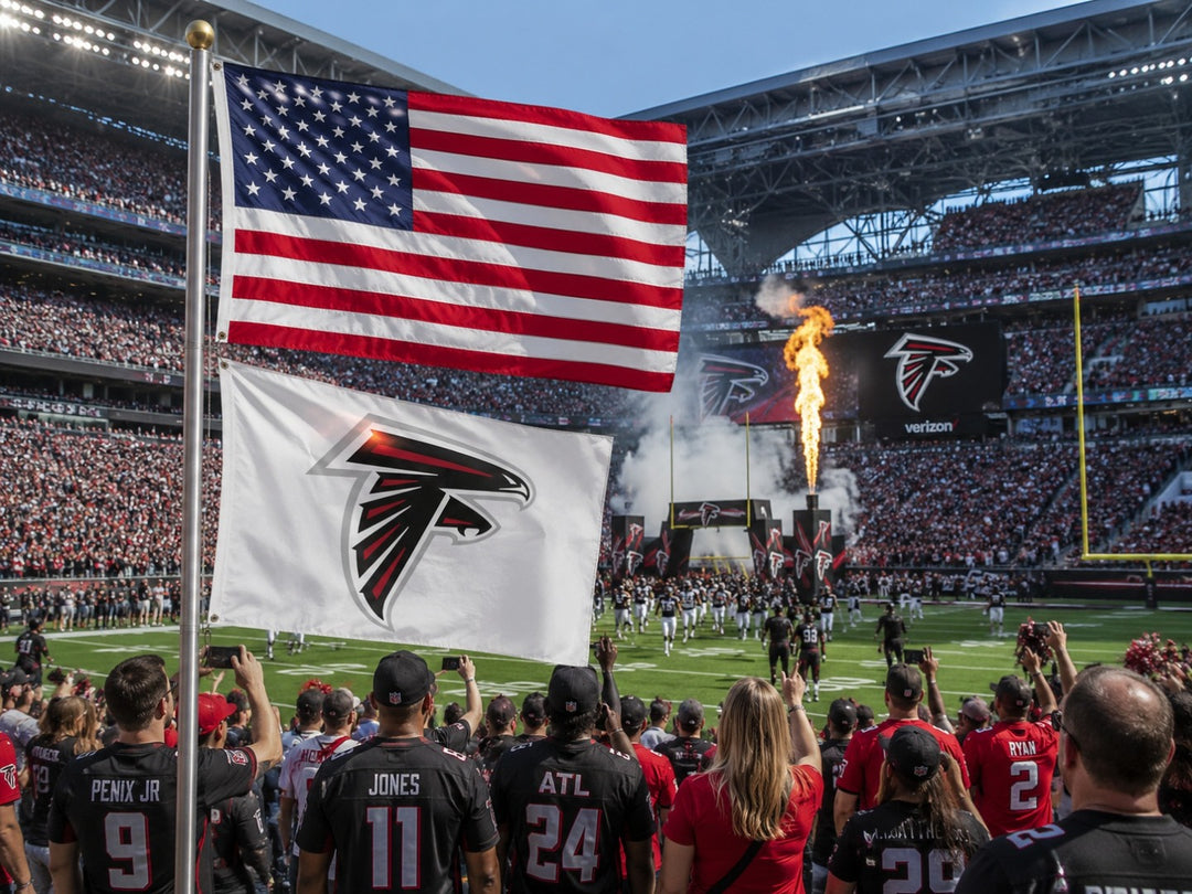 Atlanta Falcons White 3x5 Flag heartlandflags