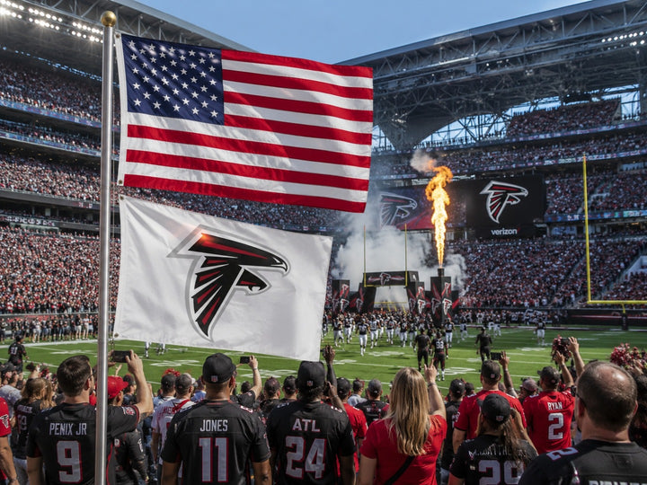 Atlanta Falcons White 3x5 Flag heartlandflags