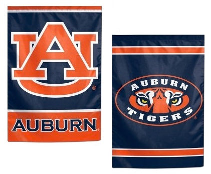 Auburn Tigers Garden Flag 2 Sided Tiger Eyes heartlandflags