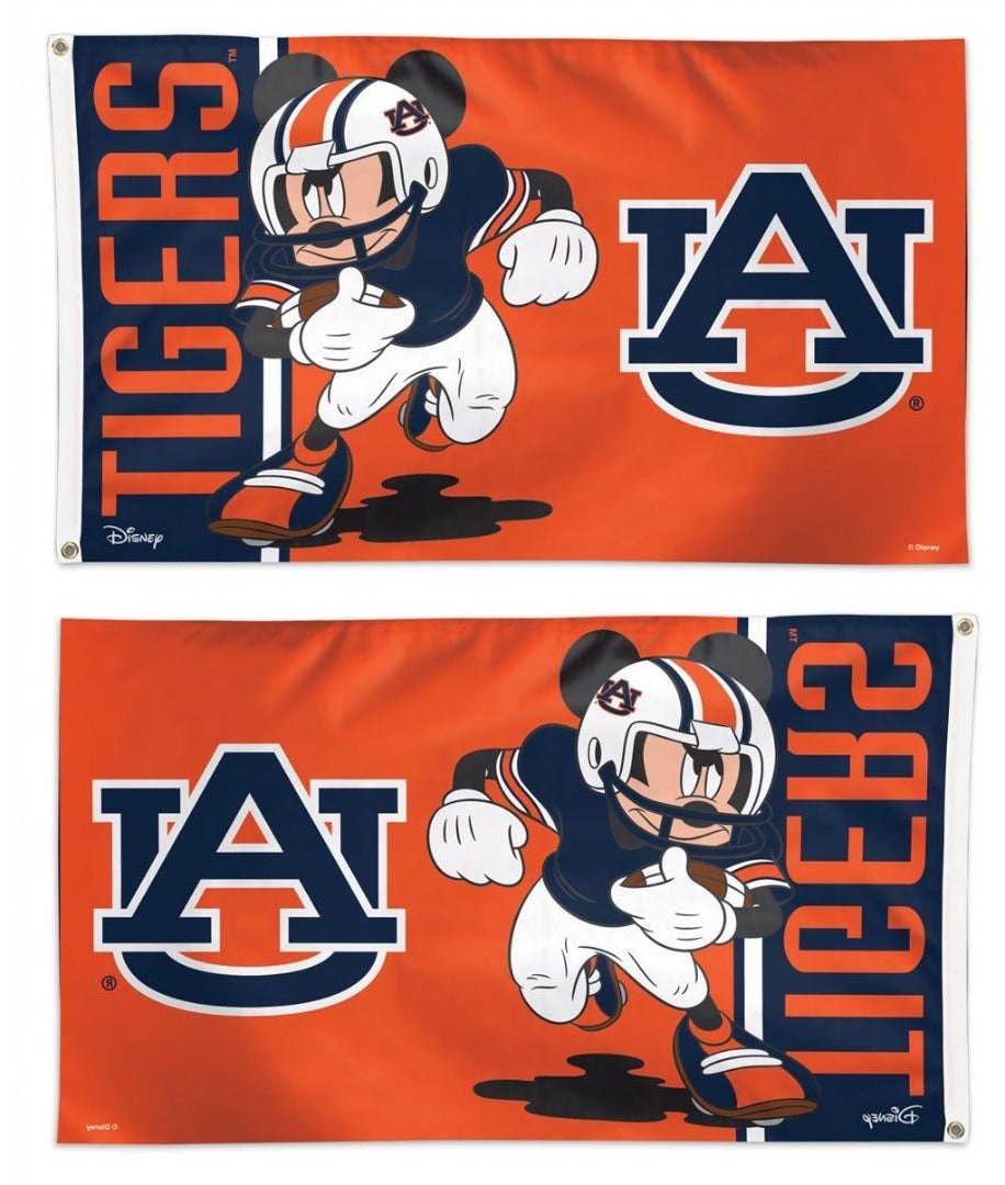 Auburn Tigers Mickey Mouse 3x5 Flag heartlandflags