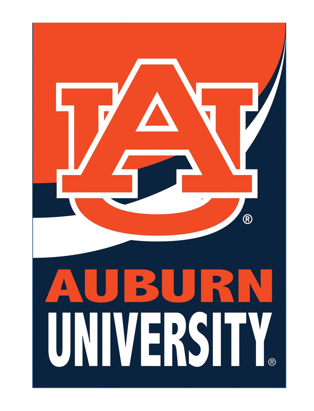Auburn University 2 Sided Burlap Garden Flag heartlandflags
