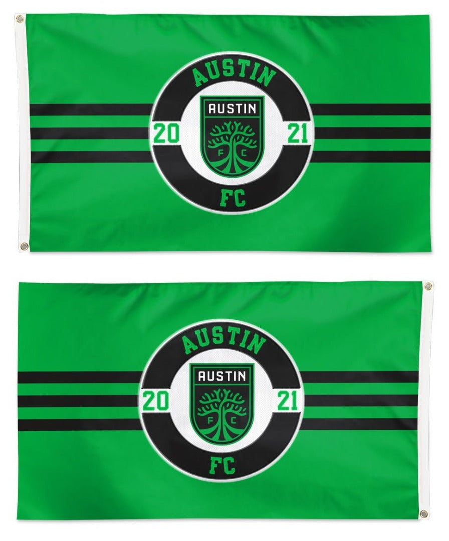 Austin FC Embroidered Flag 2 Sided 3x5 heartlandflags