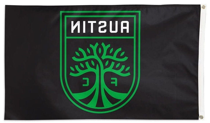 Austin FC Flag 3x5 Soccer Football Club Black Single Sided heartlandflags