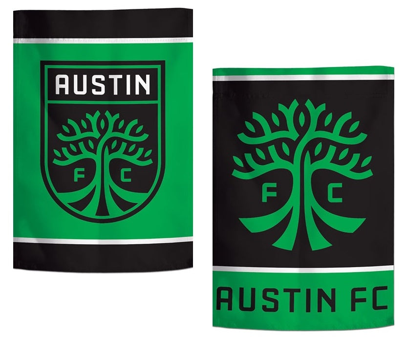 Austin FC Garden Flag 2 Sided Logo heartlandflags