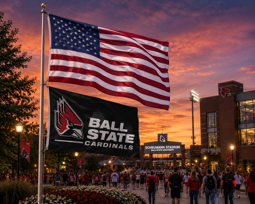 Ball State Cardinals 3x5 Flag heartlandflags