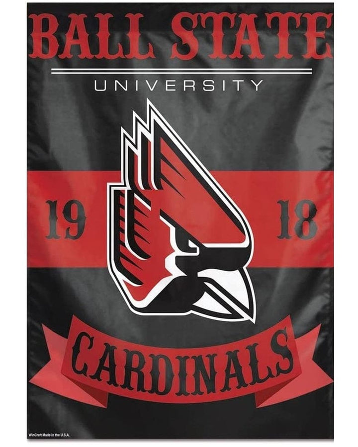 Ball State University Flag Vertical Banner heartlandflags