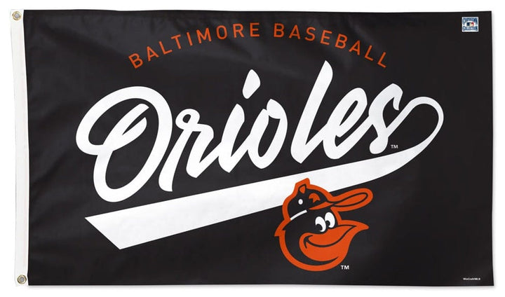 Baltimore Orioles Baseball Flag 3x5 Black heartlandflags