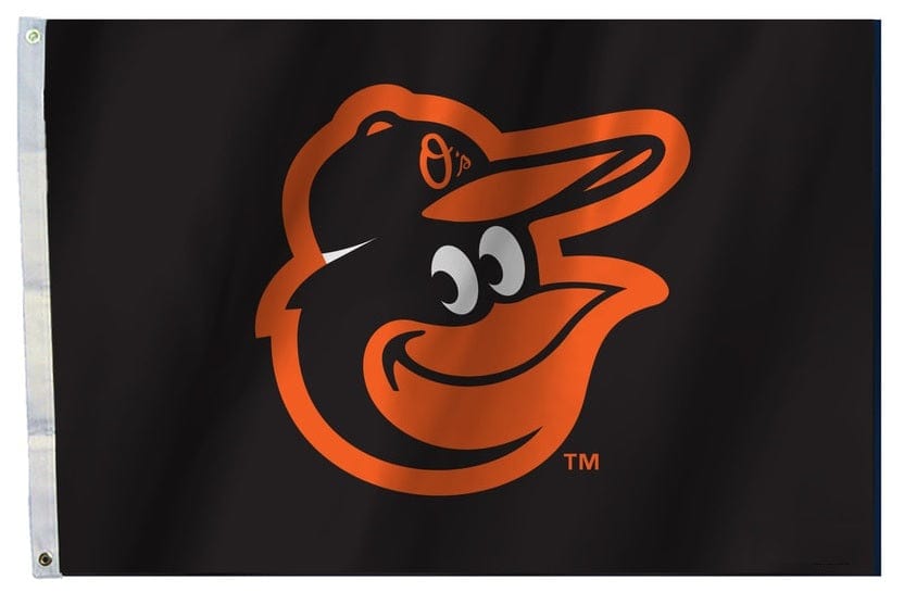 Baltimore Orioles Flag 2x3 Logo 2 Sided heartlandflags