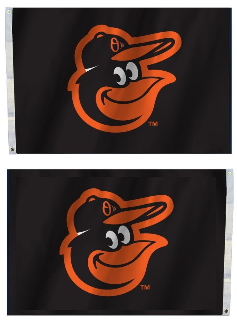 Baltimore Orioles Flag 2x3 Logo 2 Sided heartlandflags