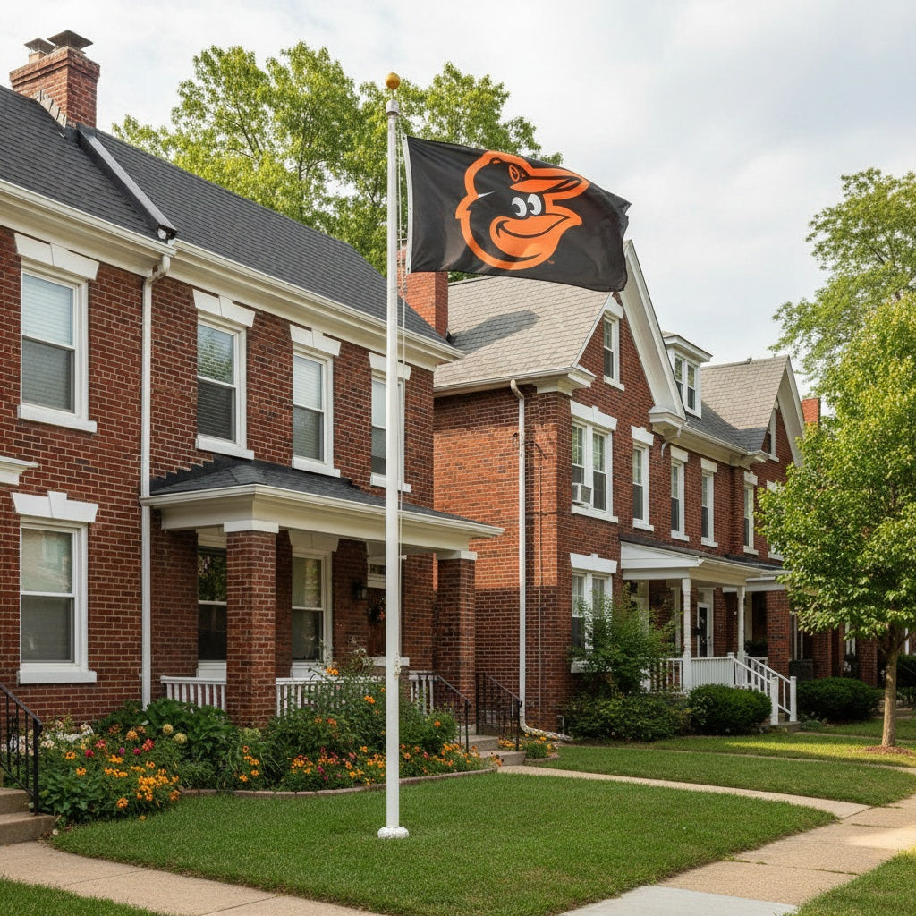 Baltimore Orioles Flag 3x5 Black 2 Sided heartlandflags