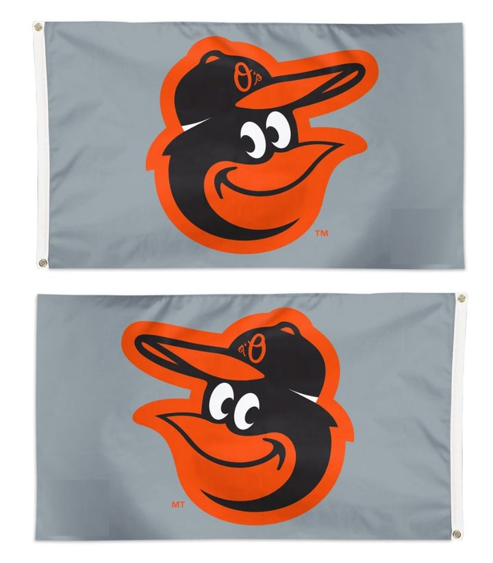 Baltimore Orioles Flag 3x5 Grey heartlandflags
