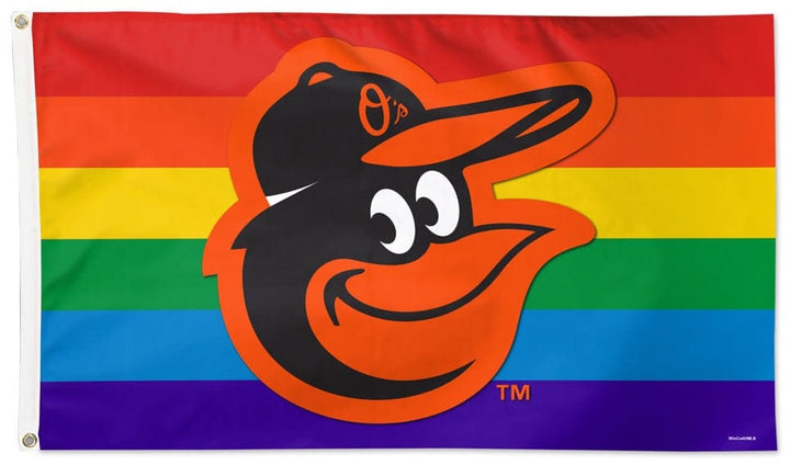 Baltimore Orioles Flag 3x5 Rainbow heartlandflags