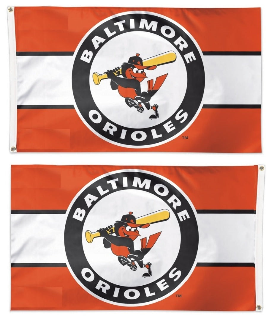 Baltimore Orioles Flag 3x5 Retro Cooperstown 2 Sided heartlandflags