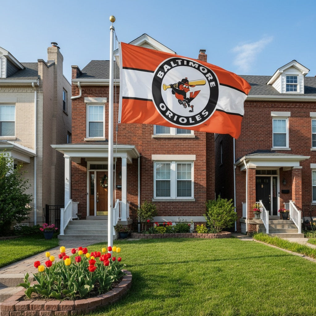 Baltimore Orioles Flag 3x5 Retro Cooperstown 2 Sided heartlandflags