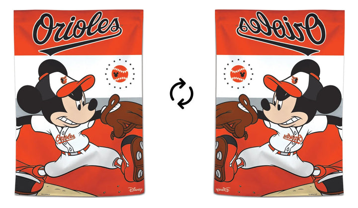 Baltimore Orioles Mickey Mouse Banner heartlandflags