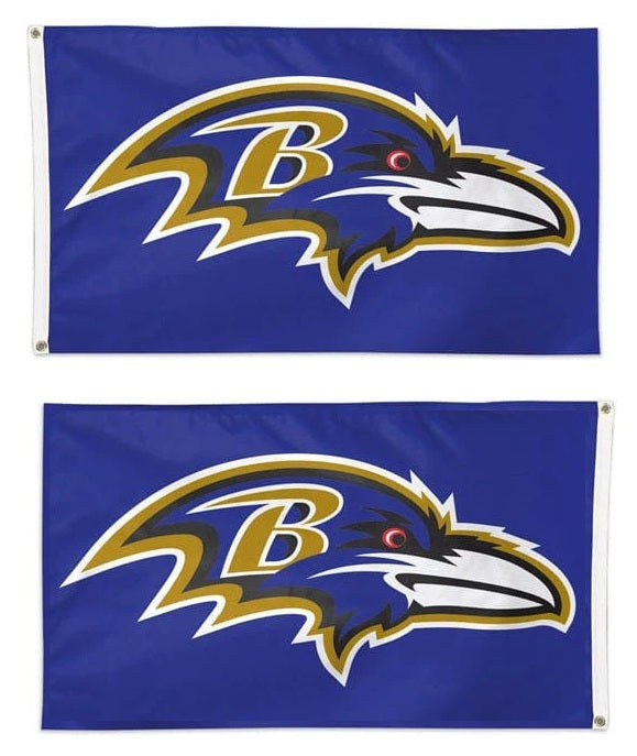 Baltimore Ravens 2 Sided 2x3 Purple Flag heartlandflags